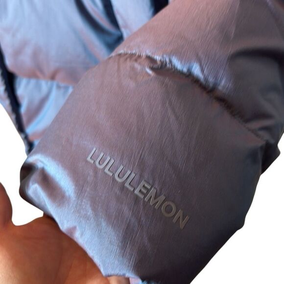 Lululemon women’s 10 wunder puff 600 down fill jacket heathered wild indigo - Picture 7 of 14